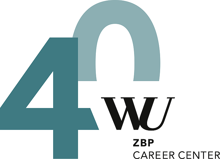 Logo 40 Jahre WU ZBP Career Center